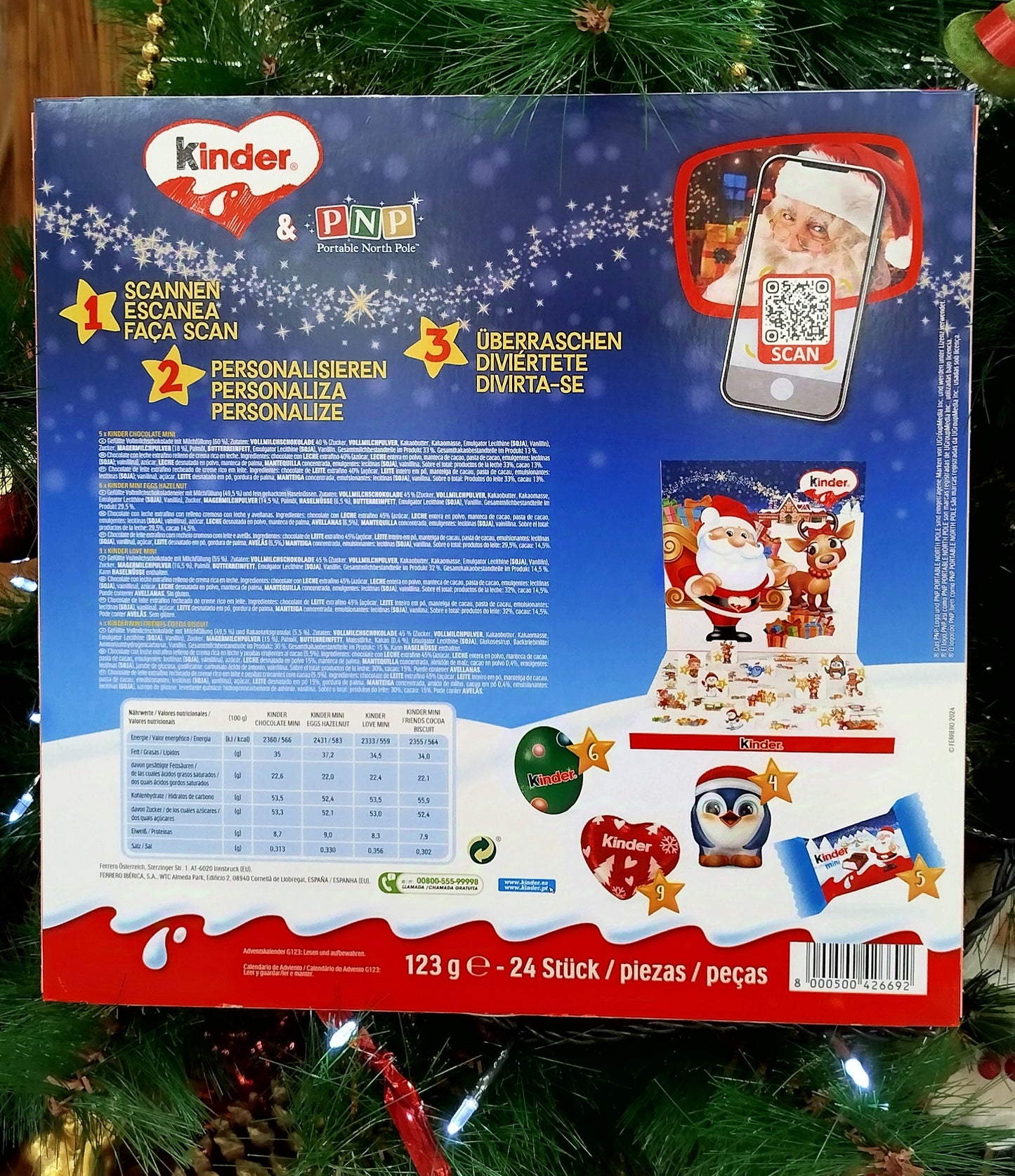 Chocolate Kinder Advent Calendário