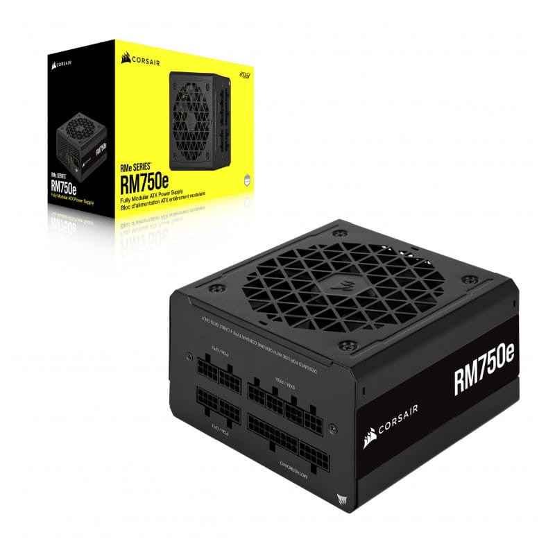 Fonte de alimentação Corsair RM750e 750W ATX de 24 pinos Preto