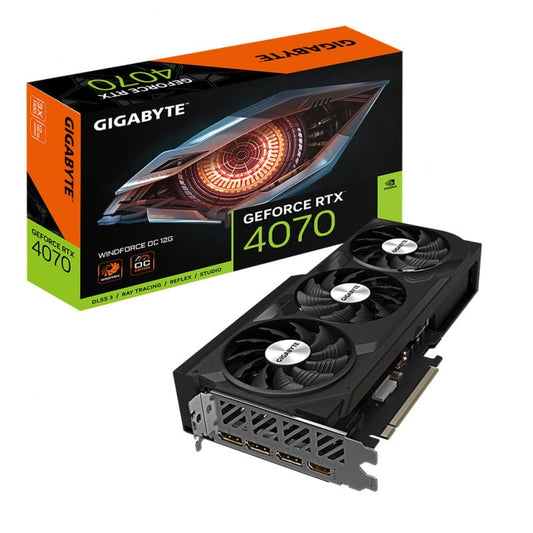 Gigabyte GeForce RTX™ 4070 WINDFORCE OC 12G 12 GB GDDR6X Preto