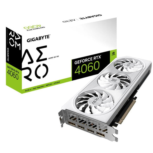 Gigabyte AERO NVIDIA GeForce RTX 4060 OC 8GB GDDR6 Branco